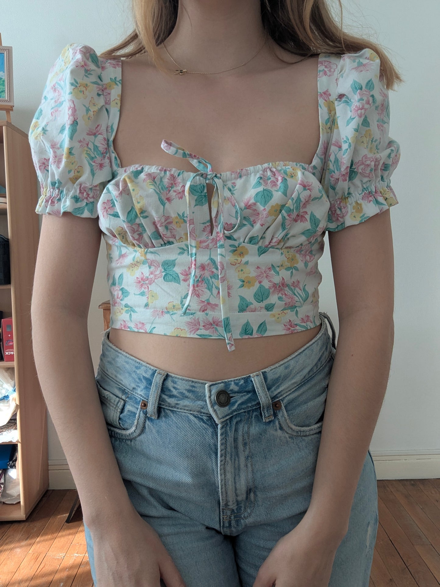 Pièce unique - Corsage Signature fleuri - T36