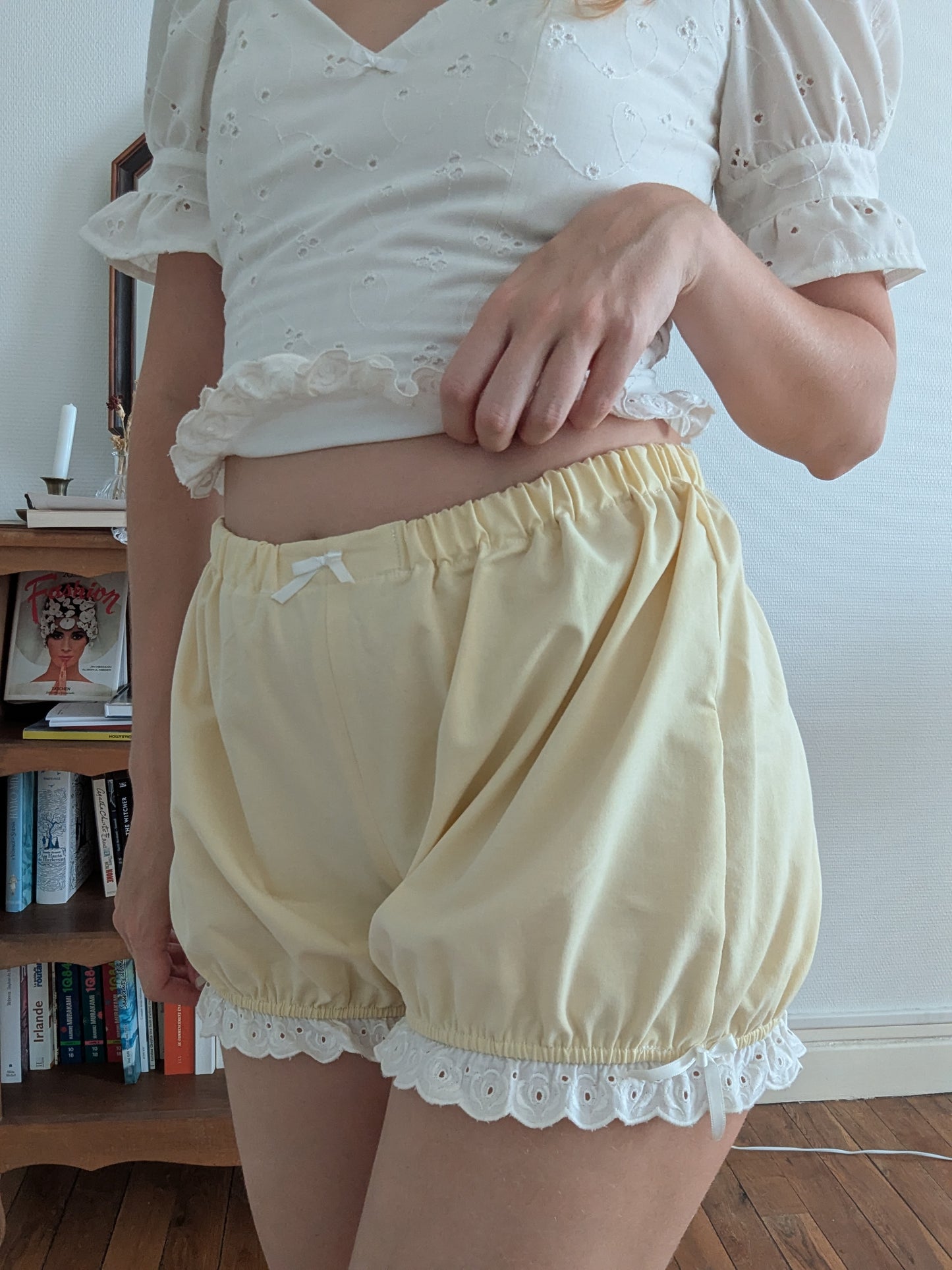 Pièce unique - Short jaune pastel - taille S