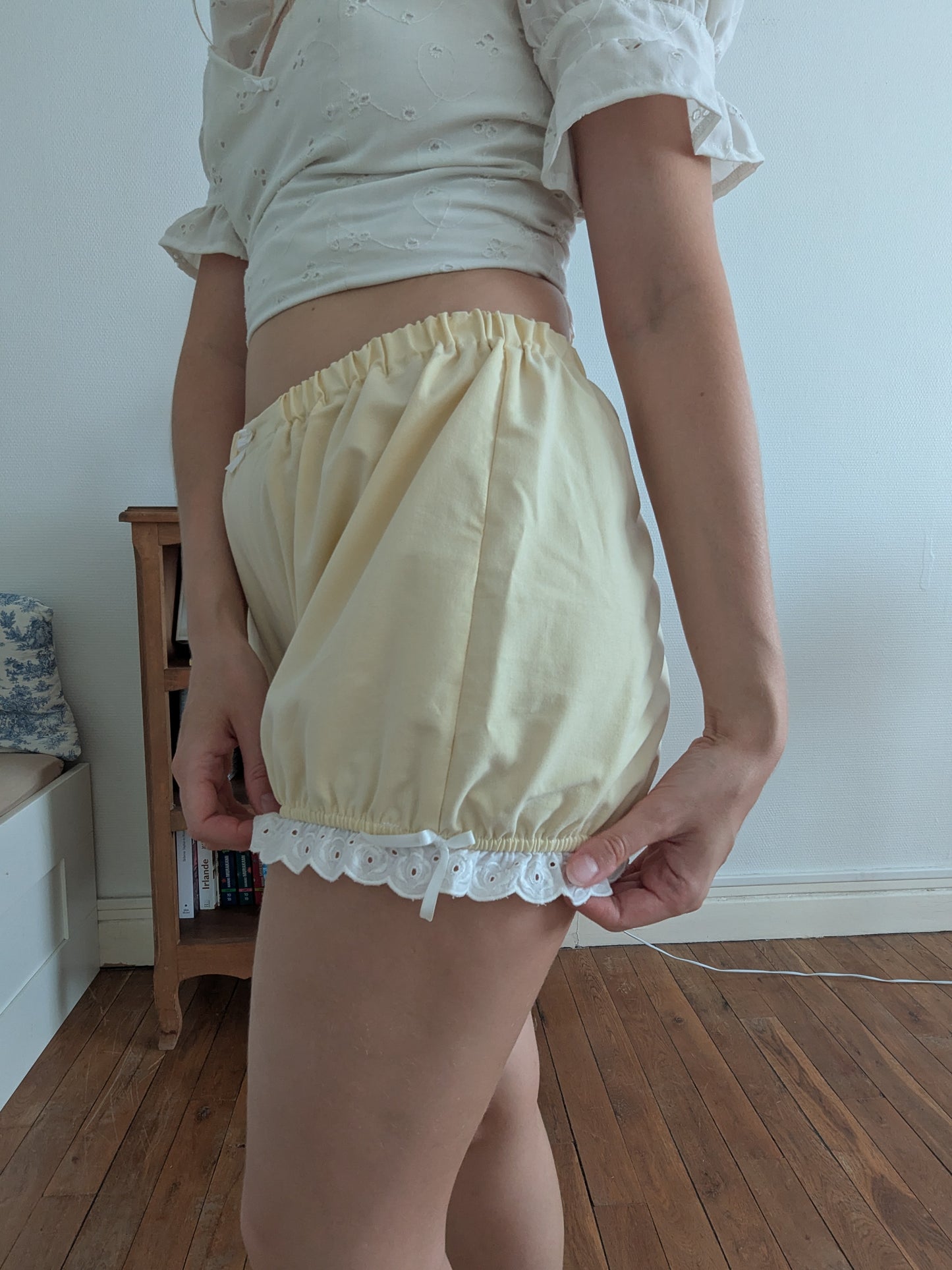 Pièce unique - Short jaune pastel - taille S