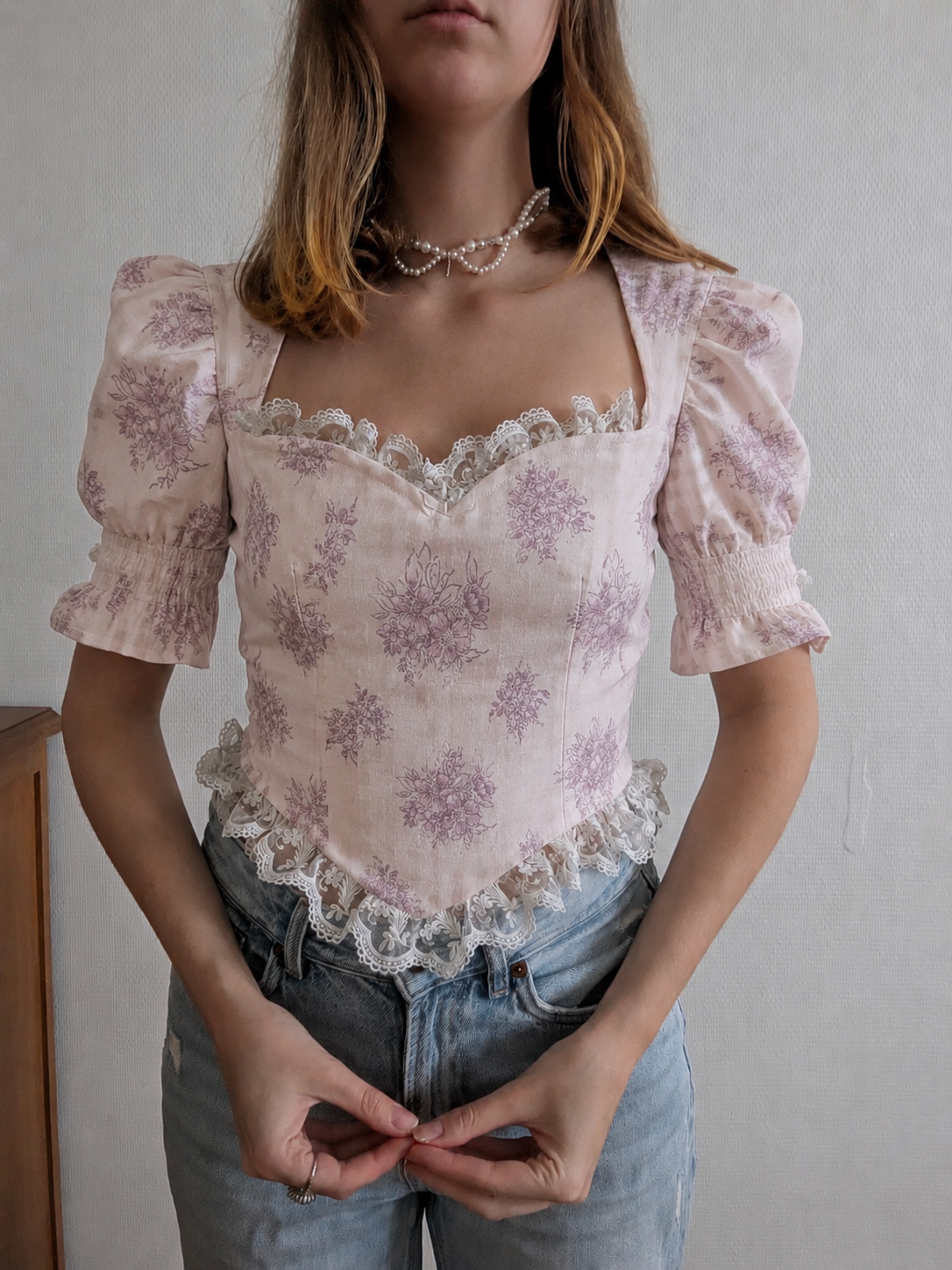 Sur commande - Corsage Romantique